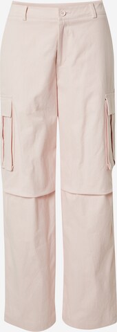 LENI KLUM x ABOUT YOU Loose fit Cargo trousers 'Leona' in Pink: front