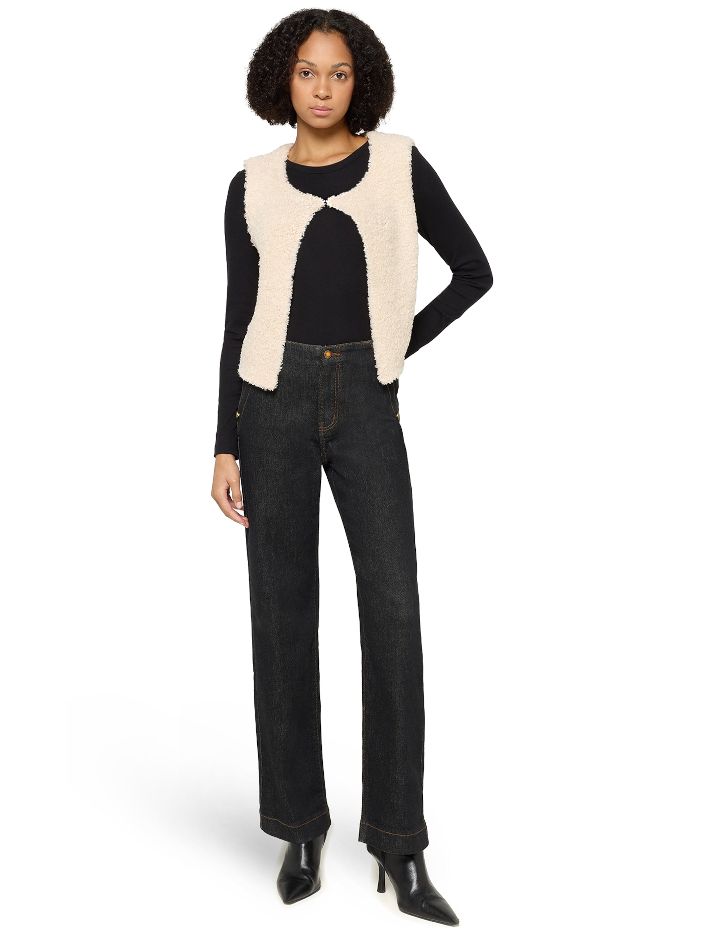 Cartoon - Chaleco de punto en beige