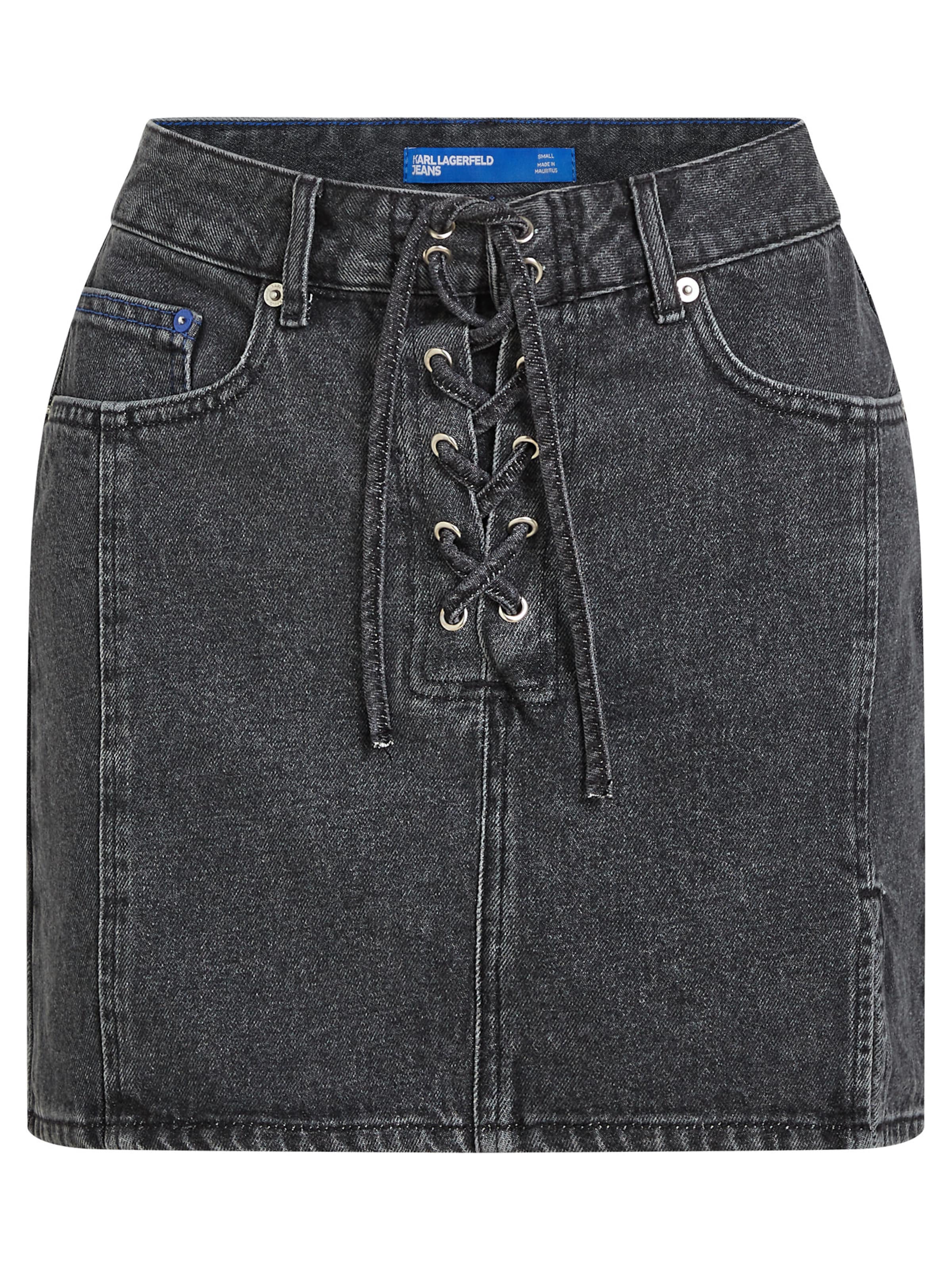KARL LAGERFELD JEANS Skirt in Black denim, Item view