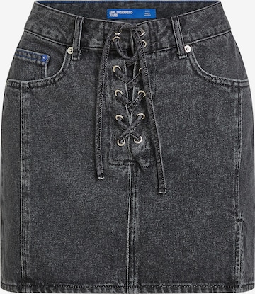 juoda KARL LAGERFELD JEANS Sijonas: priekis