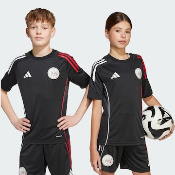 ADIDAS PERFORMANCE Functioneel shirt 'Ajax Tiro 25 Competition' in Zwart: voorkant