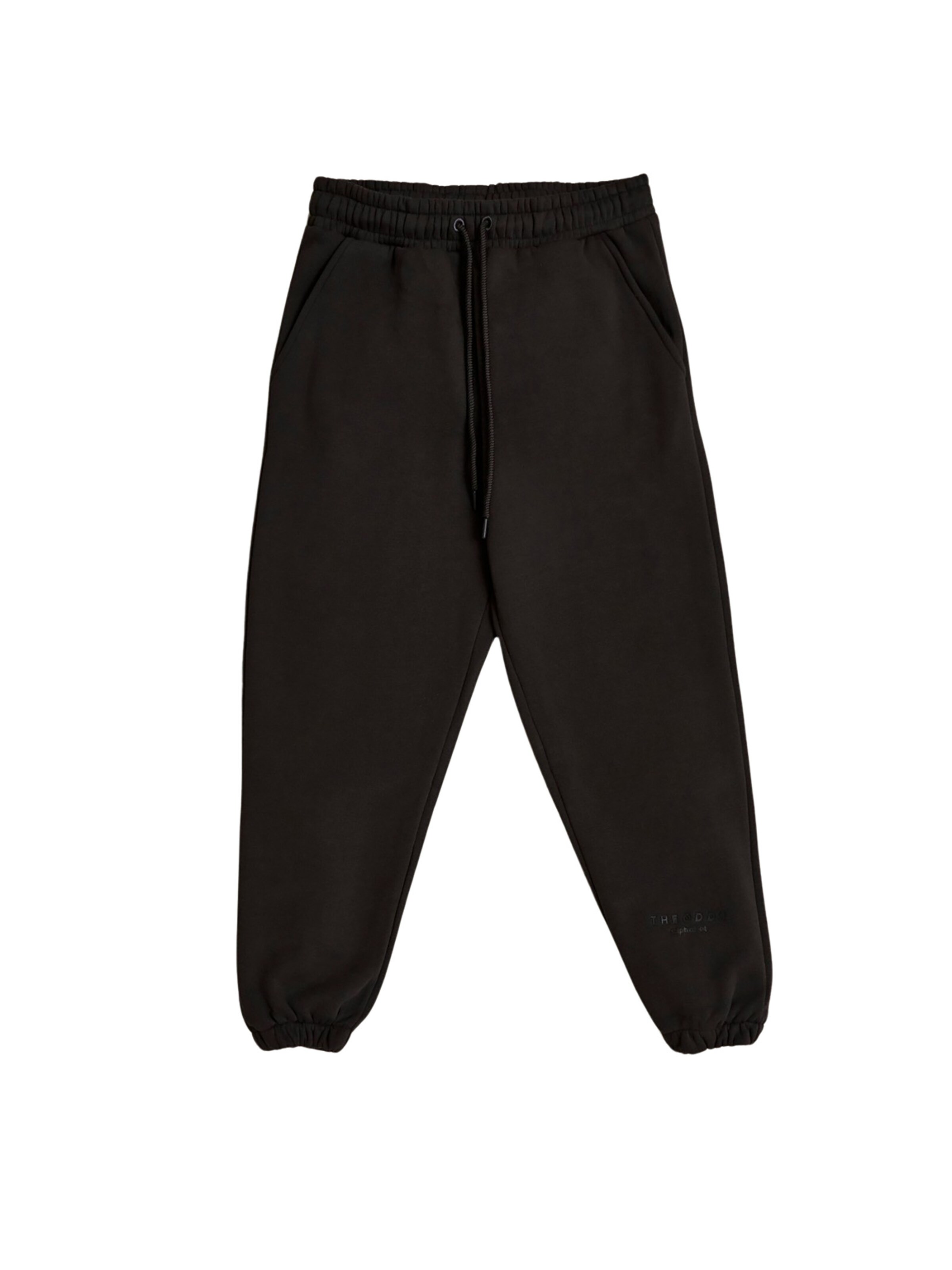 THE ODDS Regular Broek 'Lounge Pants/ alphabet' in Grijs: voorkant