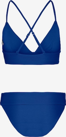 ONLY Triangel Bikini i blå