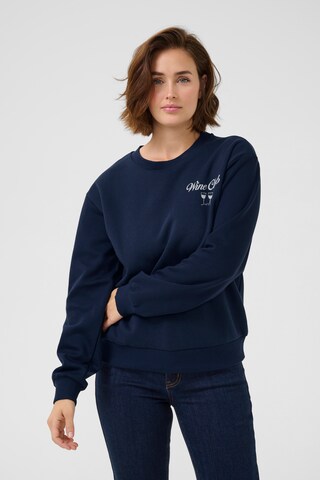 Kaffe Sweatshirt 'Chateau' in Blau: Vorderseite