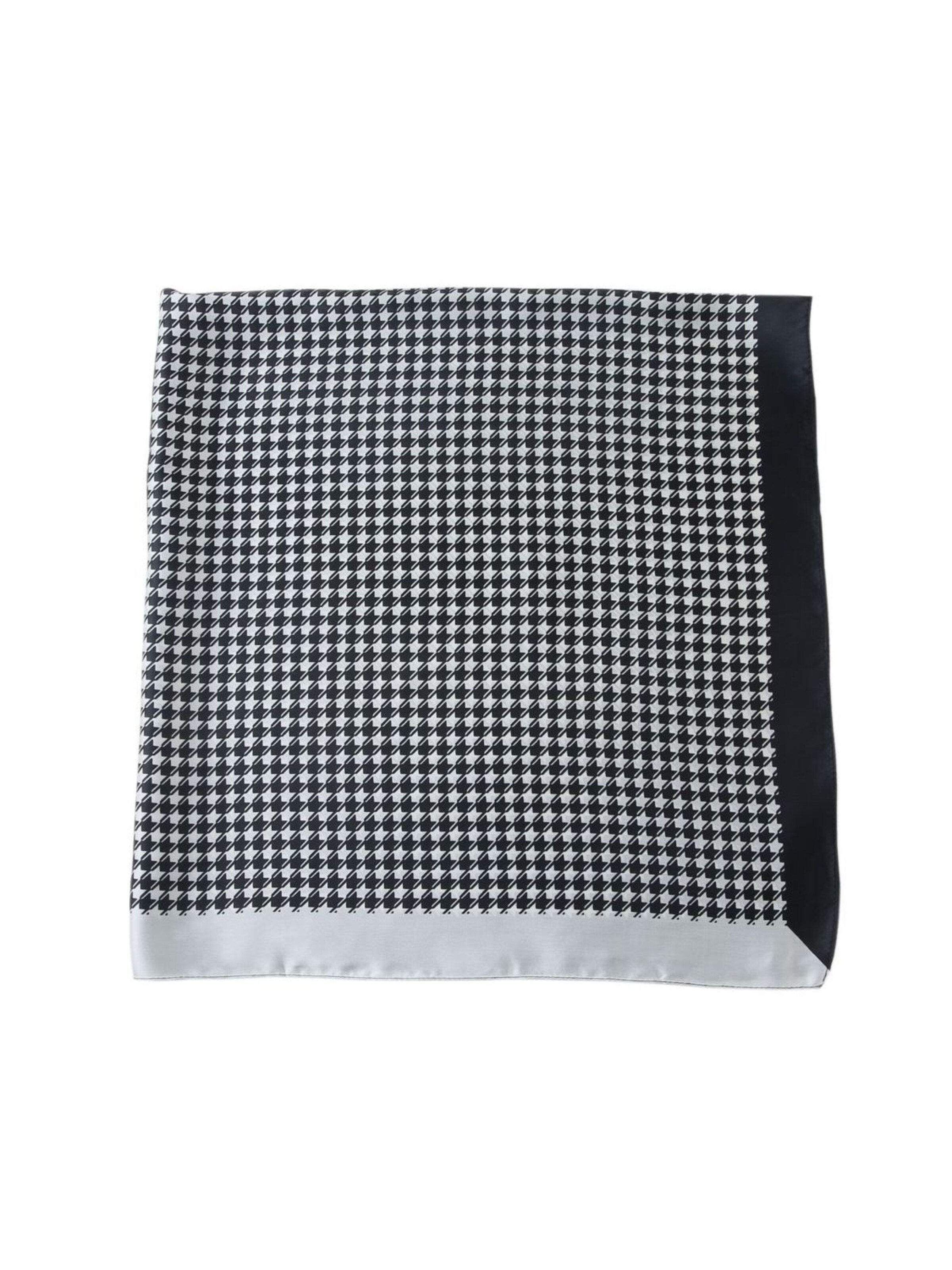 Écharpe 'Grand carré de Soie Ladysgame Zoé' alberto cabale en noir