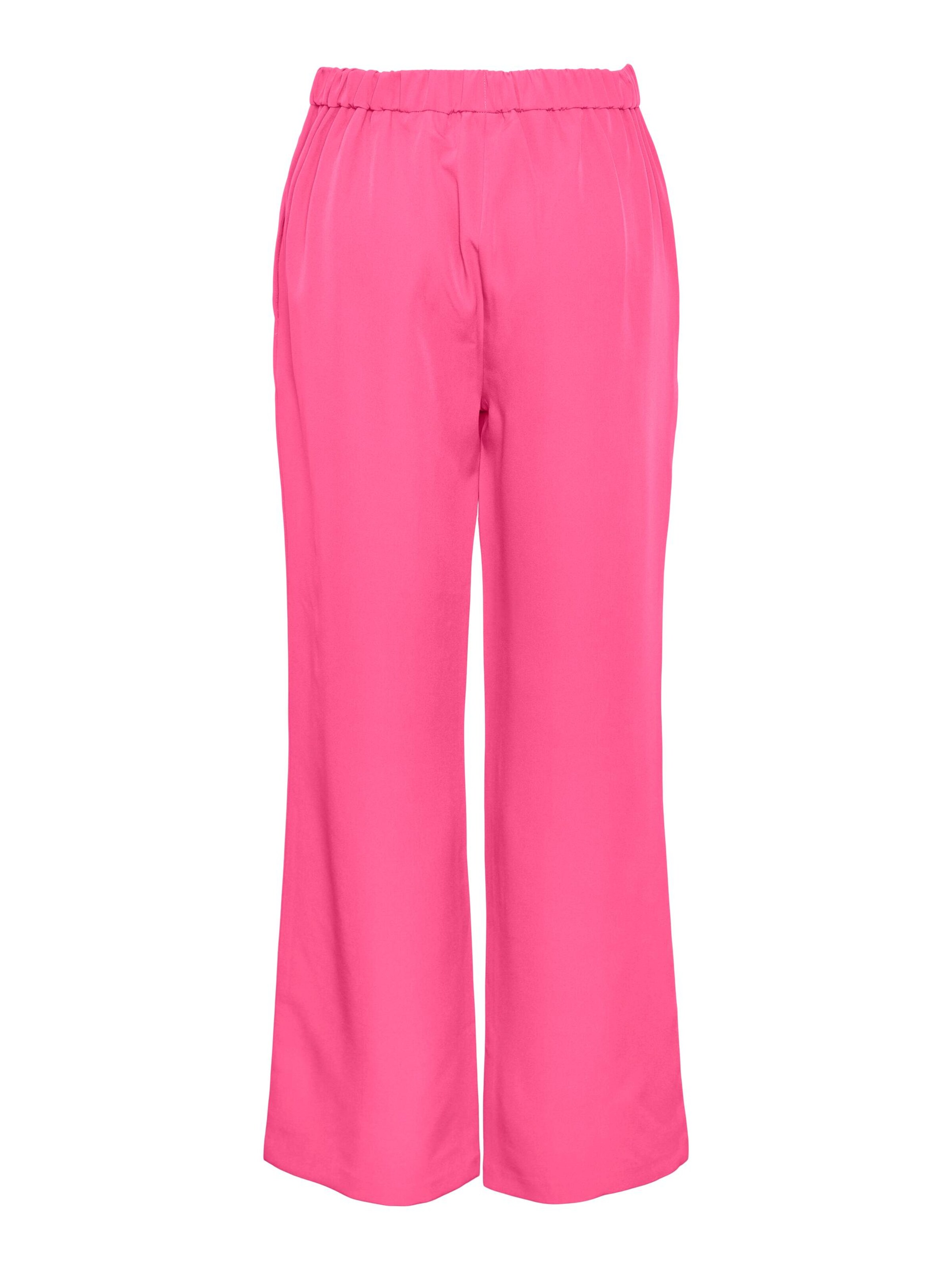 PIECES Laiad sääred Püksid 'PCBOZZY', värv roosa