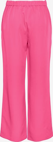 PIECES Wide leg Pants 'PCBOZZY' in Pink