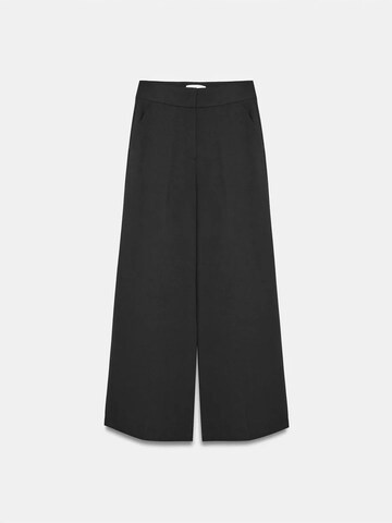 Dilvin Wide leg Pants in Black: front