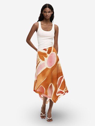 Gonna 'FAL_VENT_ORANGE 26SWFW13' di Desigual in arancione