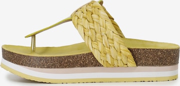 Infradito di CAFè NOIR in giallo: frontale