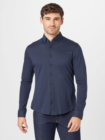 Coupe regular Chemise business 'Daniel' BRAX en bleu : devant