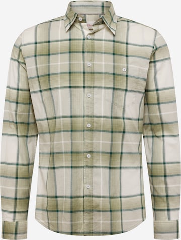 s.Oliver Slim Fit Риза в зелено: отпред