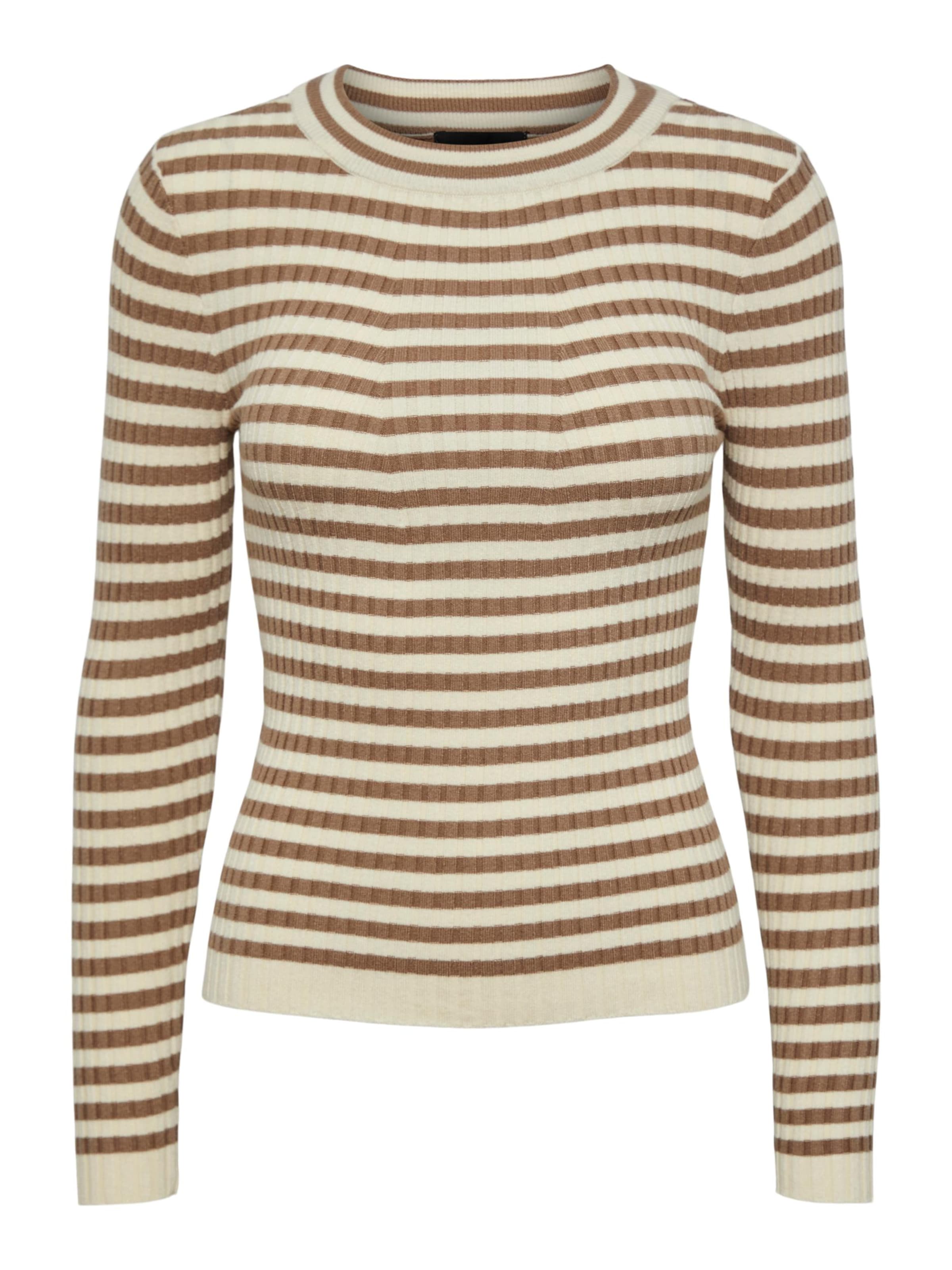 Pullover 'Crista' di PIECES in beige: frontale