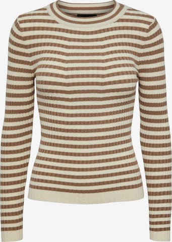 PIECES Pullover 'Crista' in Beige: predná strana