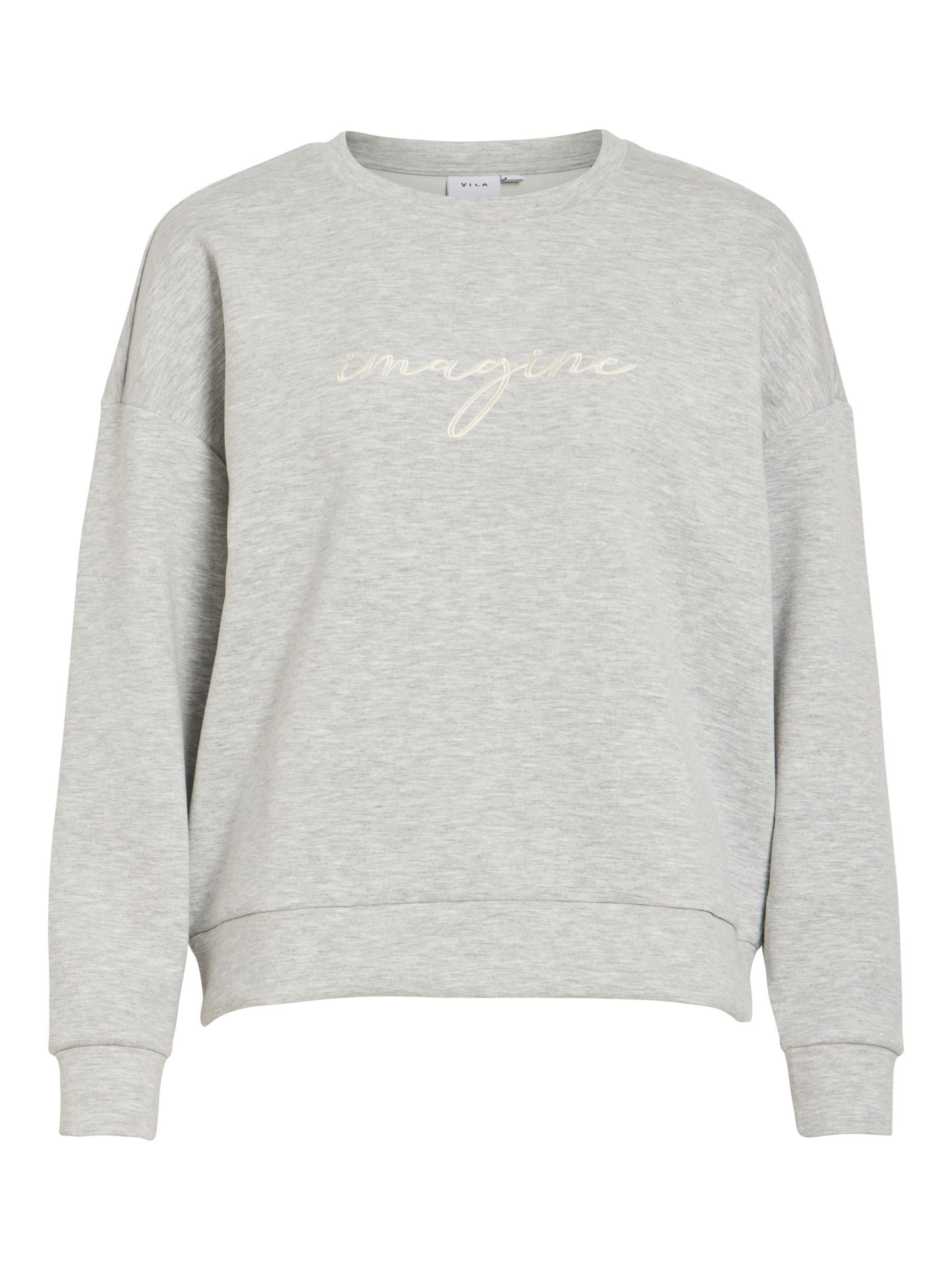 VILA Sweatshirt 'VISIFFI' i grå: forside