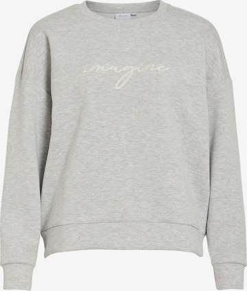 Felpa 'VISIFFI' di VILA in grigio: frontale