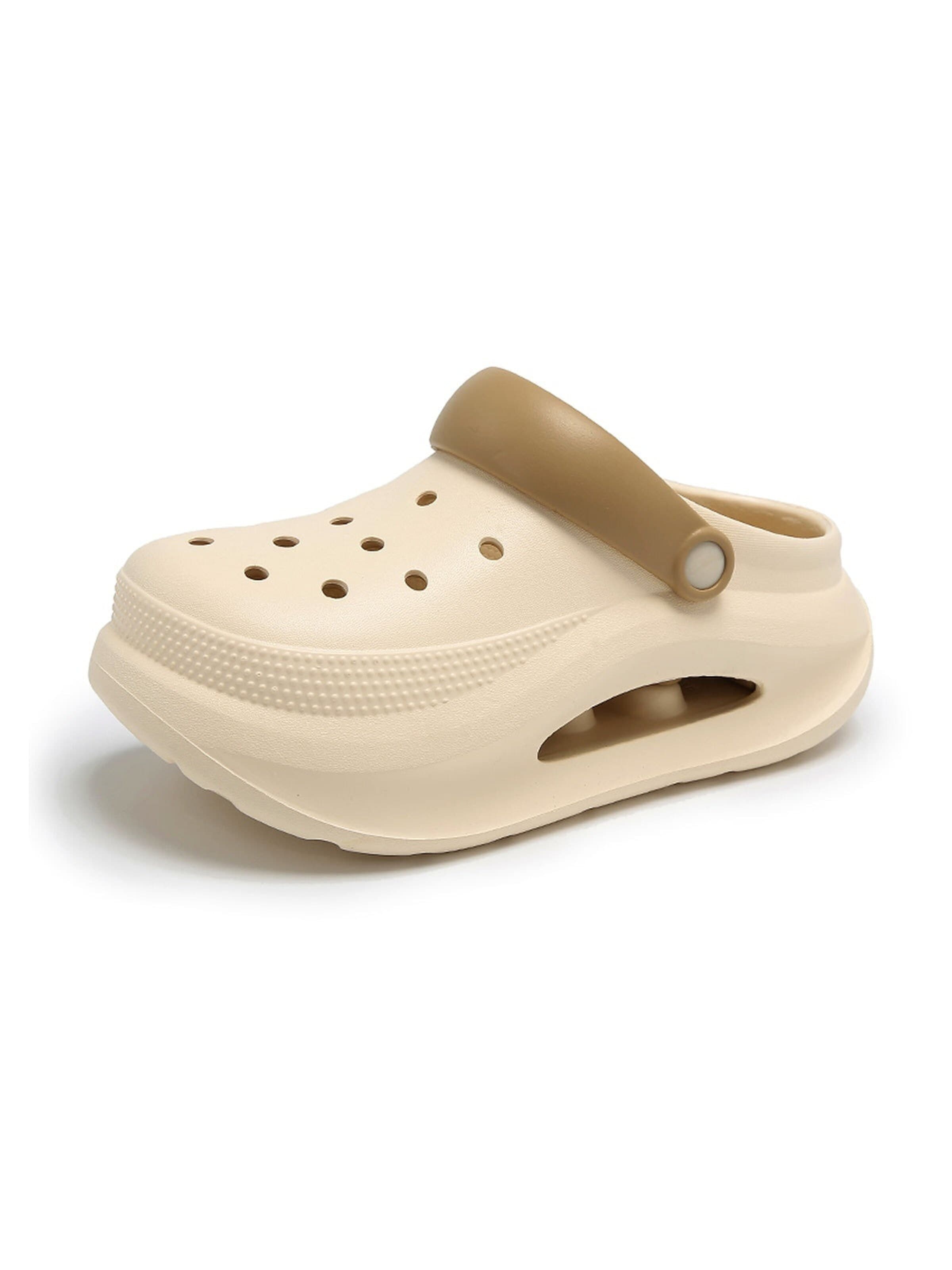 HUSKSWARE Clogs in Beige: front