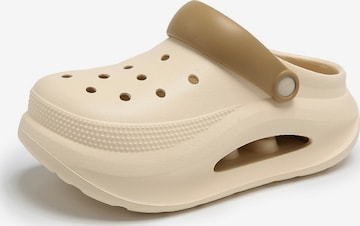 HUSKSWARE Clogs in Beige: Vorderseite
