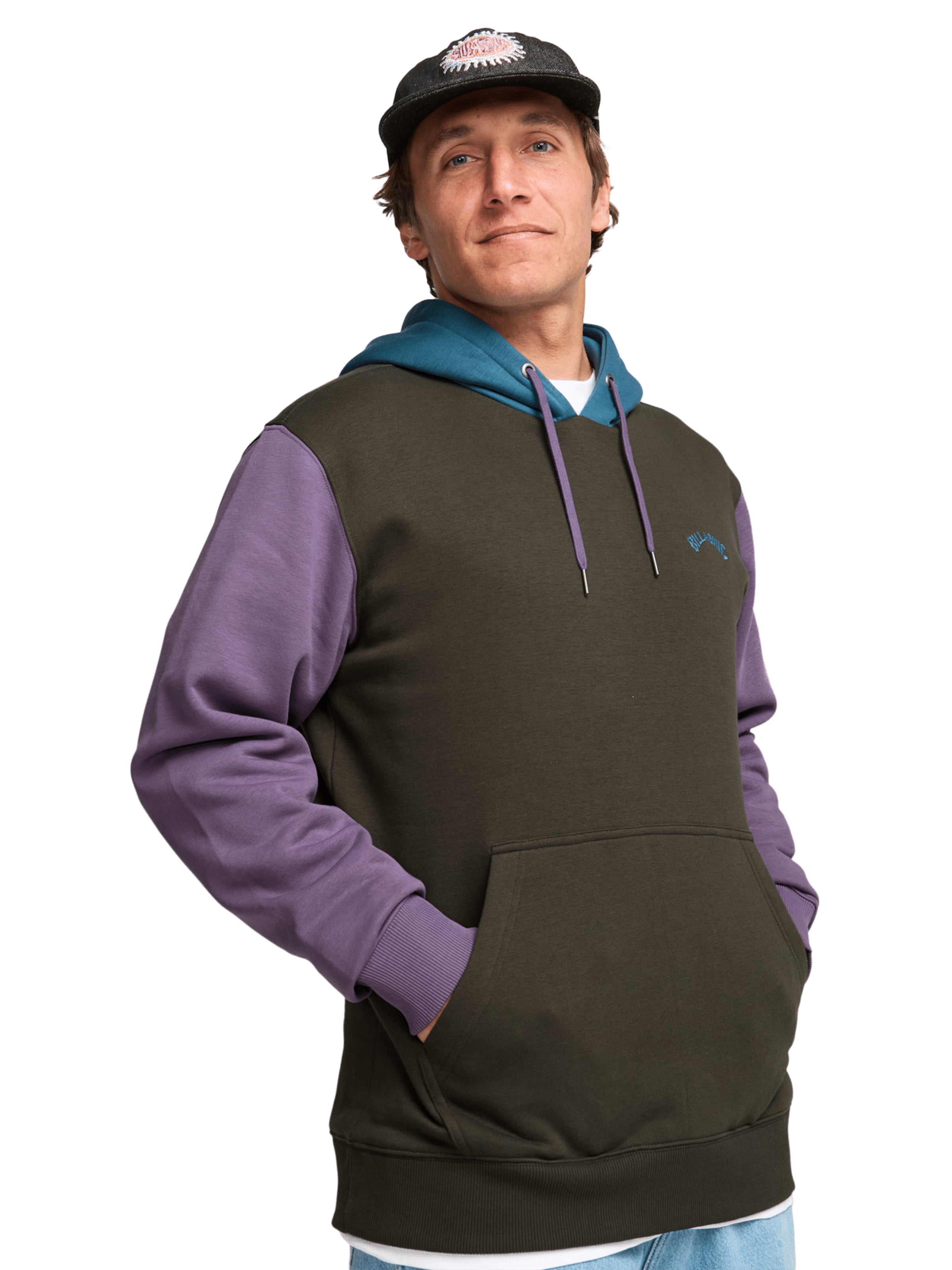 BILLABONG Sweatshirt 'Arch Block Po' in Brown