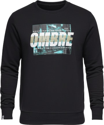 Sweat-shirt Ombre en noir : devant