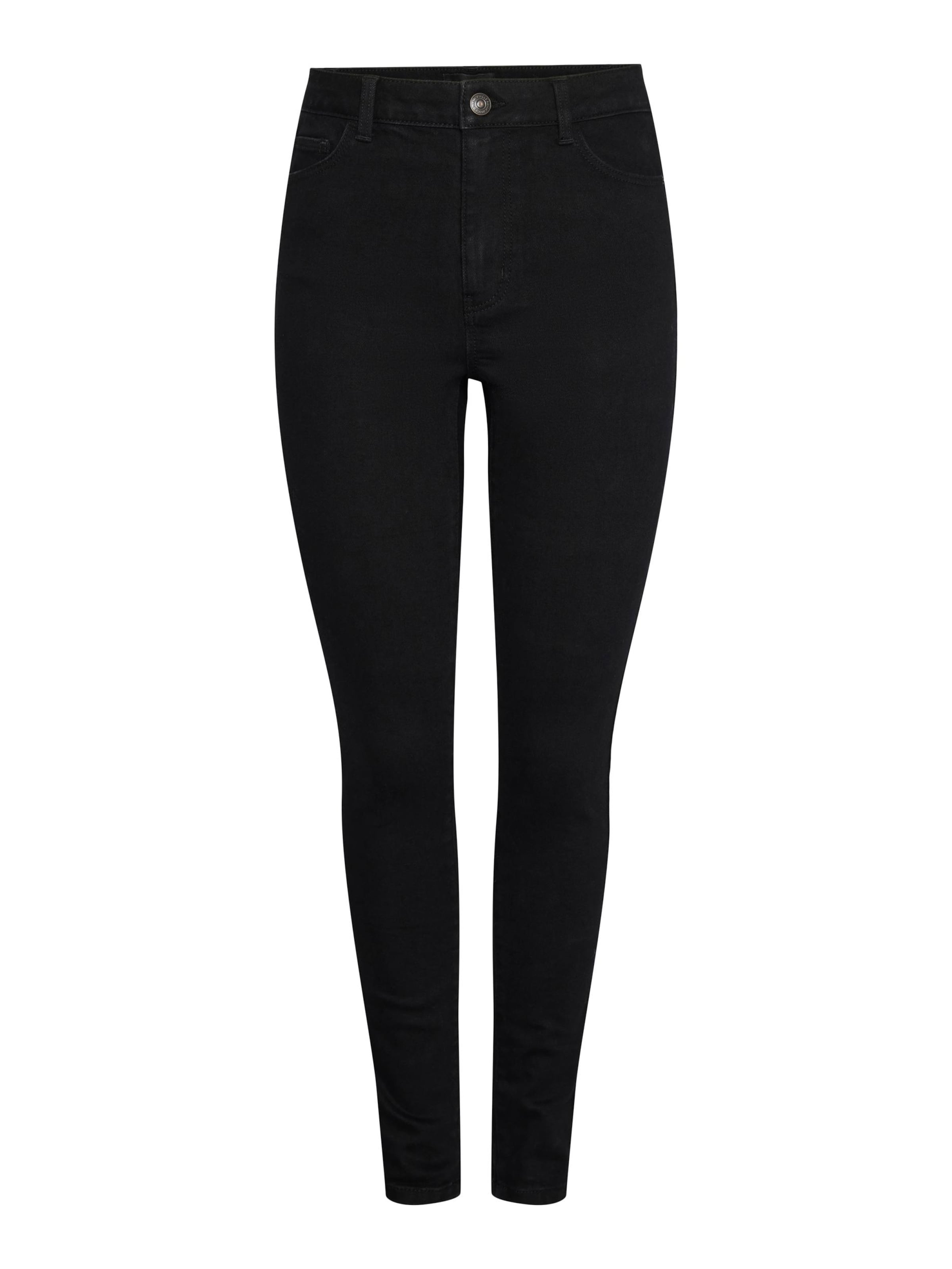 PIECES Skinny Jeans 'Dana' in Black: front