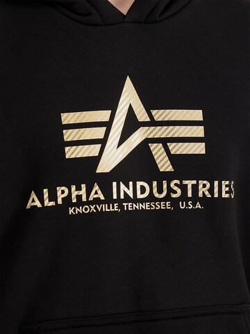 ALPHA INDUSTRIES Sweatshirt 'Carbon' in Black