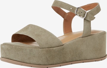 Tamaris Sandale in Grün: Vorderseite