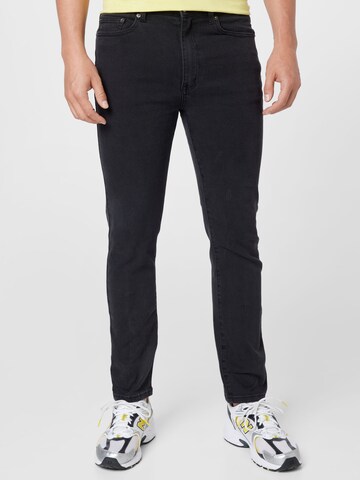 ABOUT YOU Slimfit Jeans 'Keno' in Zwart: voorkant