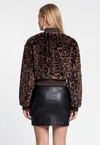 Veste mi-saison faina en marron