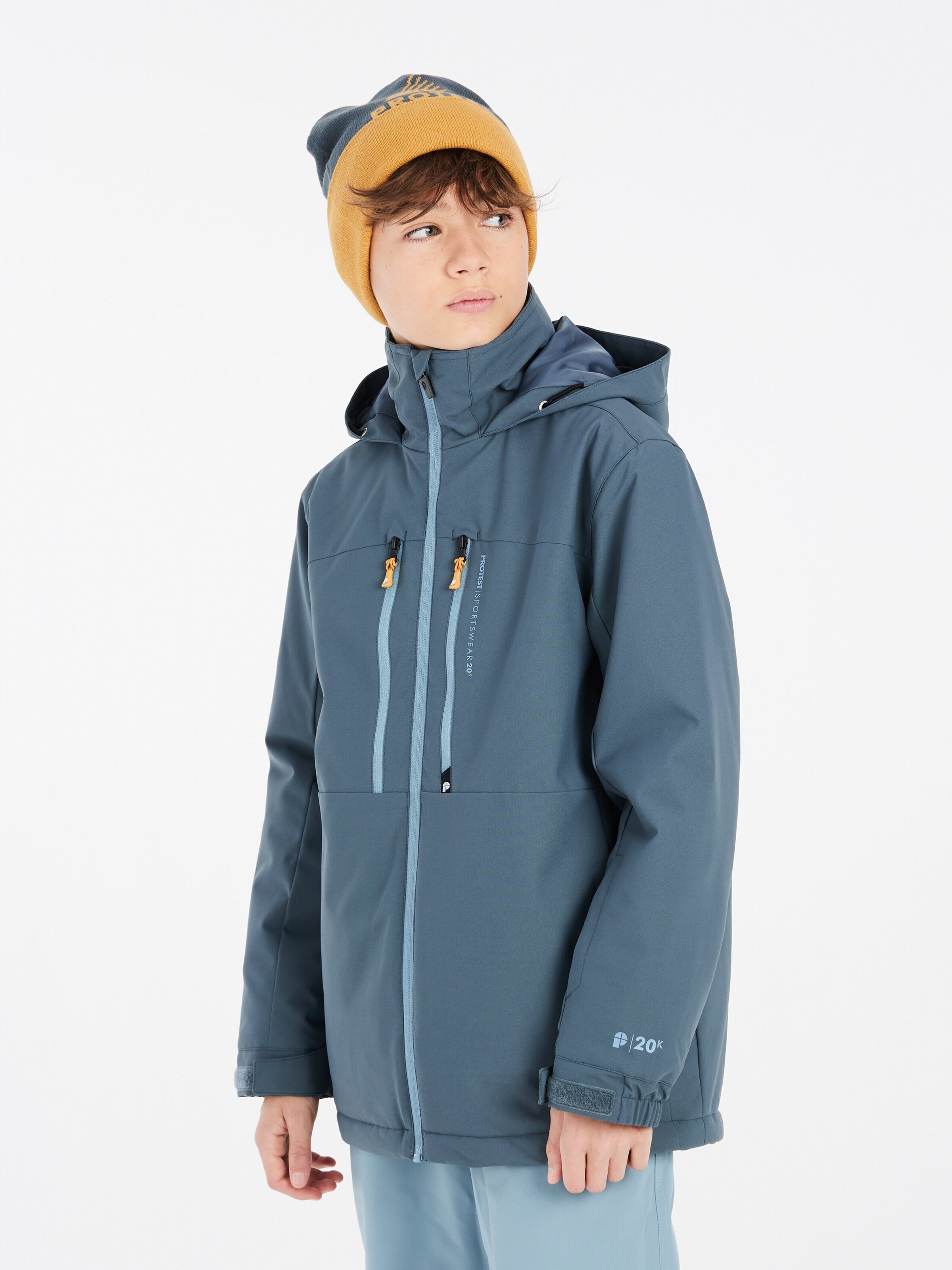 PROTEST Athletic Jacket 'PRTFLYNTY JR' in Blue: front