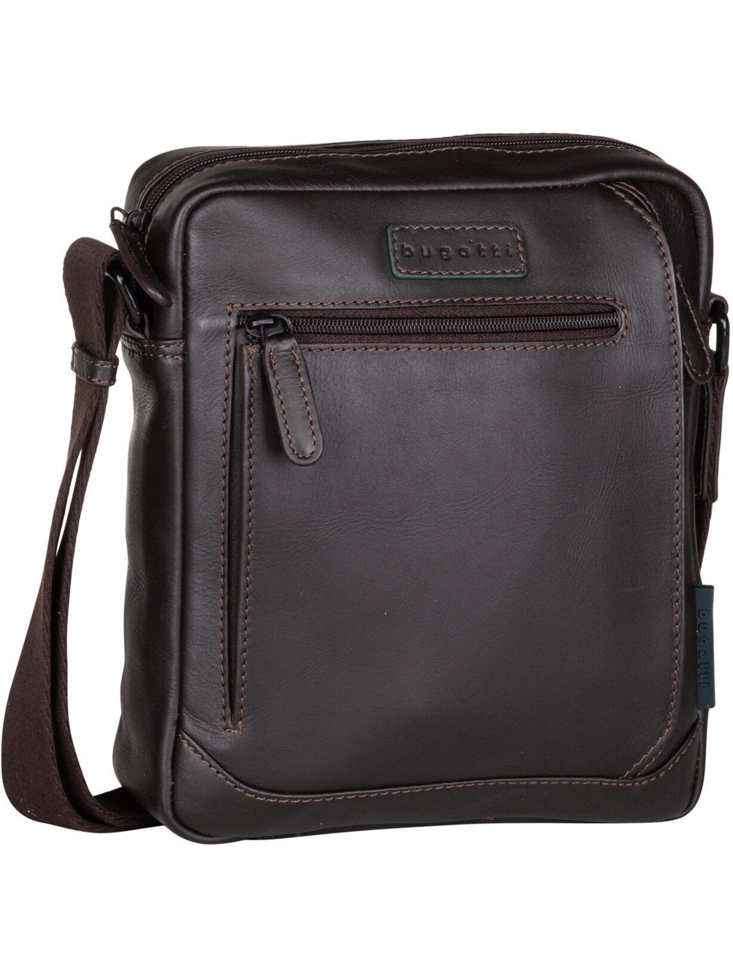 bugatti Umhängetasche 'Clark ' in Braun: Vorderseite