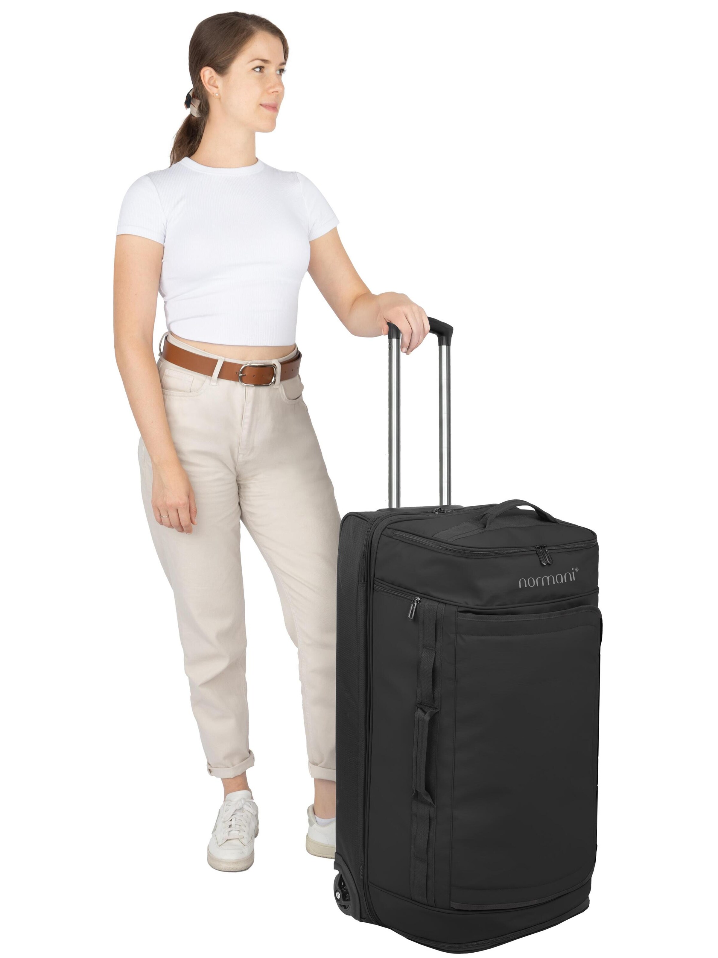 Sac de voyage 'Samara' normani en noir : devant