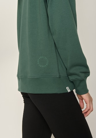 GREENBOMB Sweat jacket 'Basic' in Green