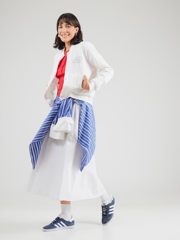 Pepe Jeans Tepláková bunda - Biela