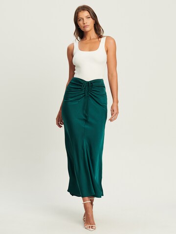 Tussah Skirt 'LEILA' in Green