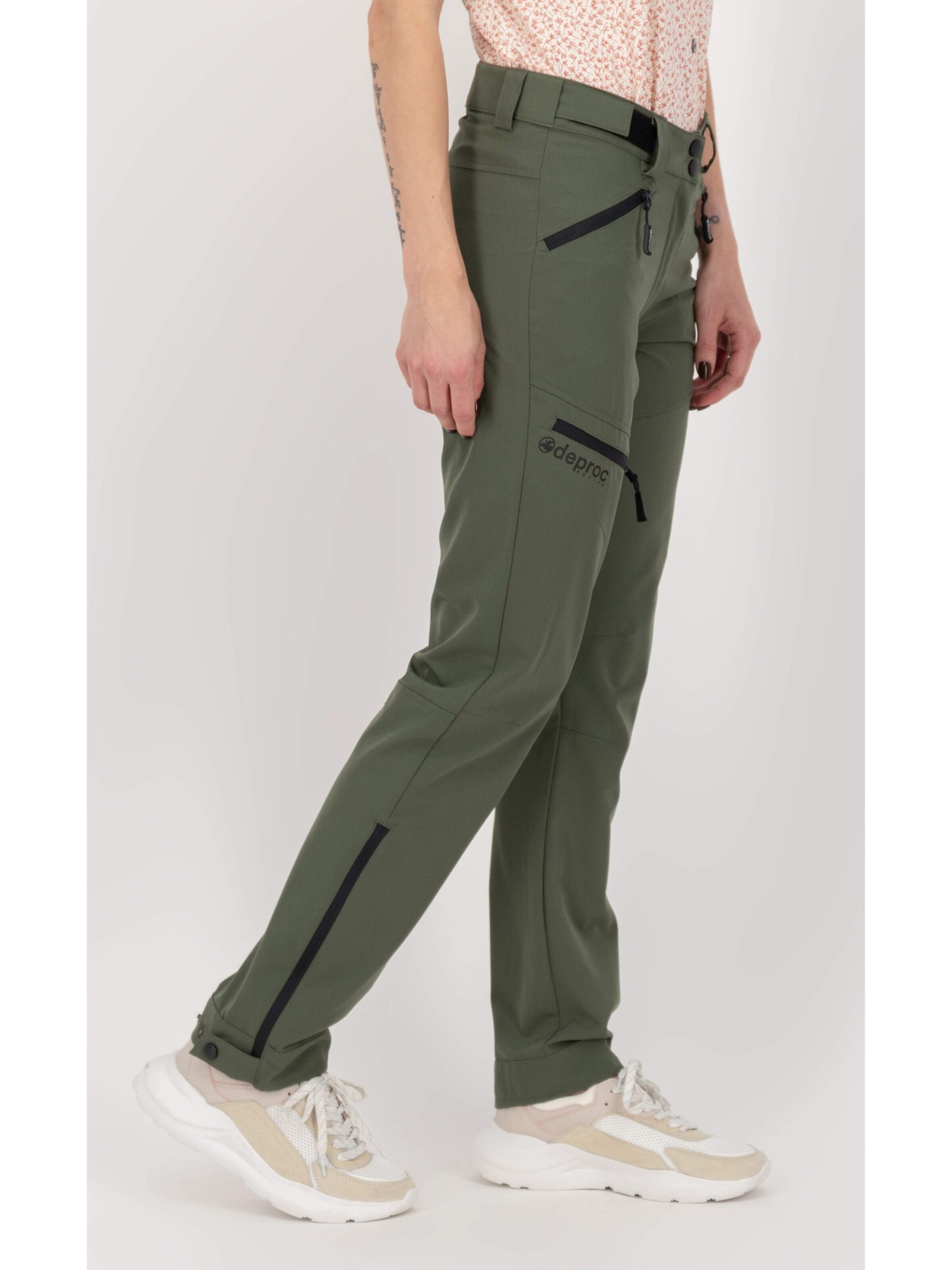 deproc Slimfit Outdoorové kalhoty – zelená