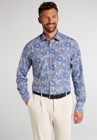 ETERNA Regular fit Button Up Shirt in Blue: front