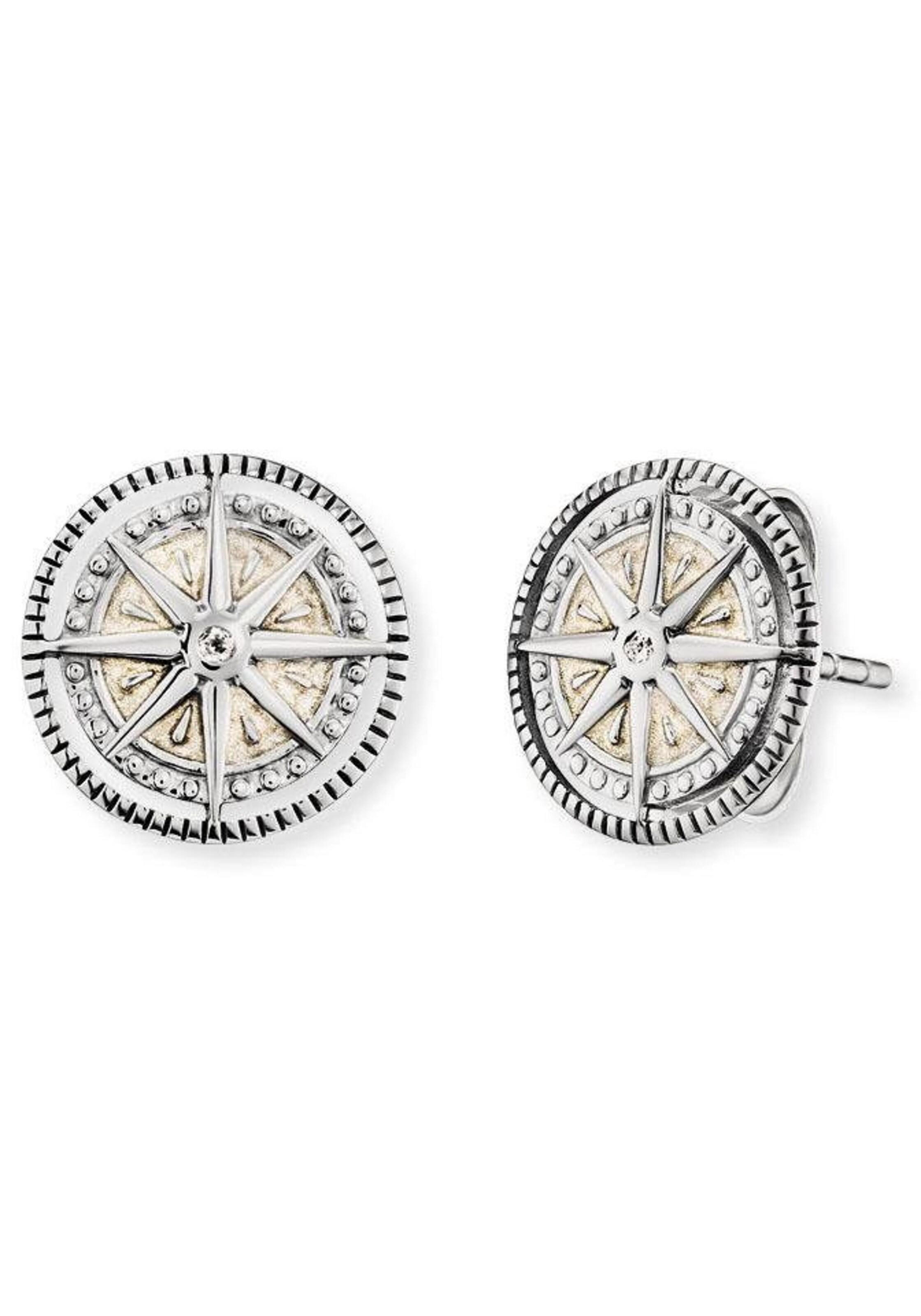 Engelsrufer Earrings 'Windrose' in Silver