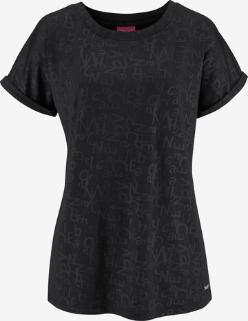 VENICE BEACH Performance Shirt in Black: front