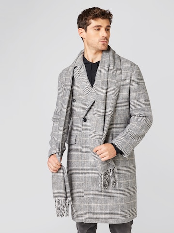 ABOUT YOU x Kevin Trapp Between-seasons coat in Grey: front