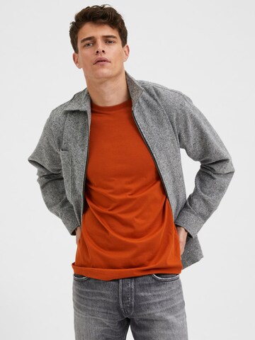 T-Shirt 'Norman' SELECTED HOMME en orange