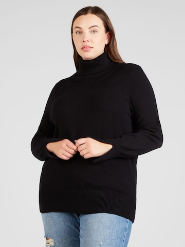 ONLY Carmakoma Sweater 'Fia' in Black: front