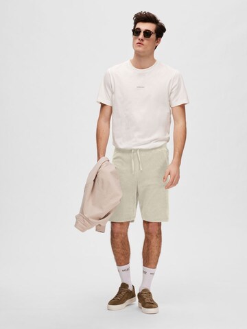 SELECTED Loosefit Hose in Beige