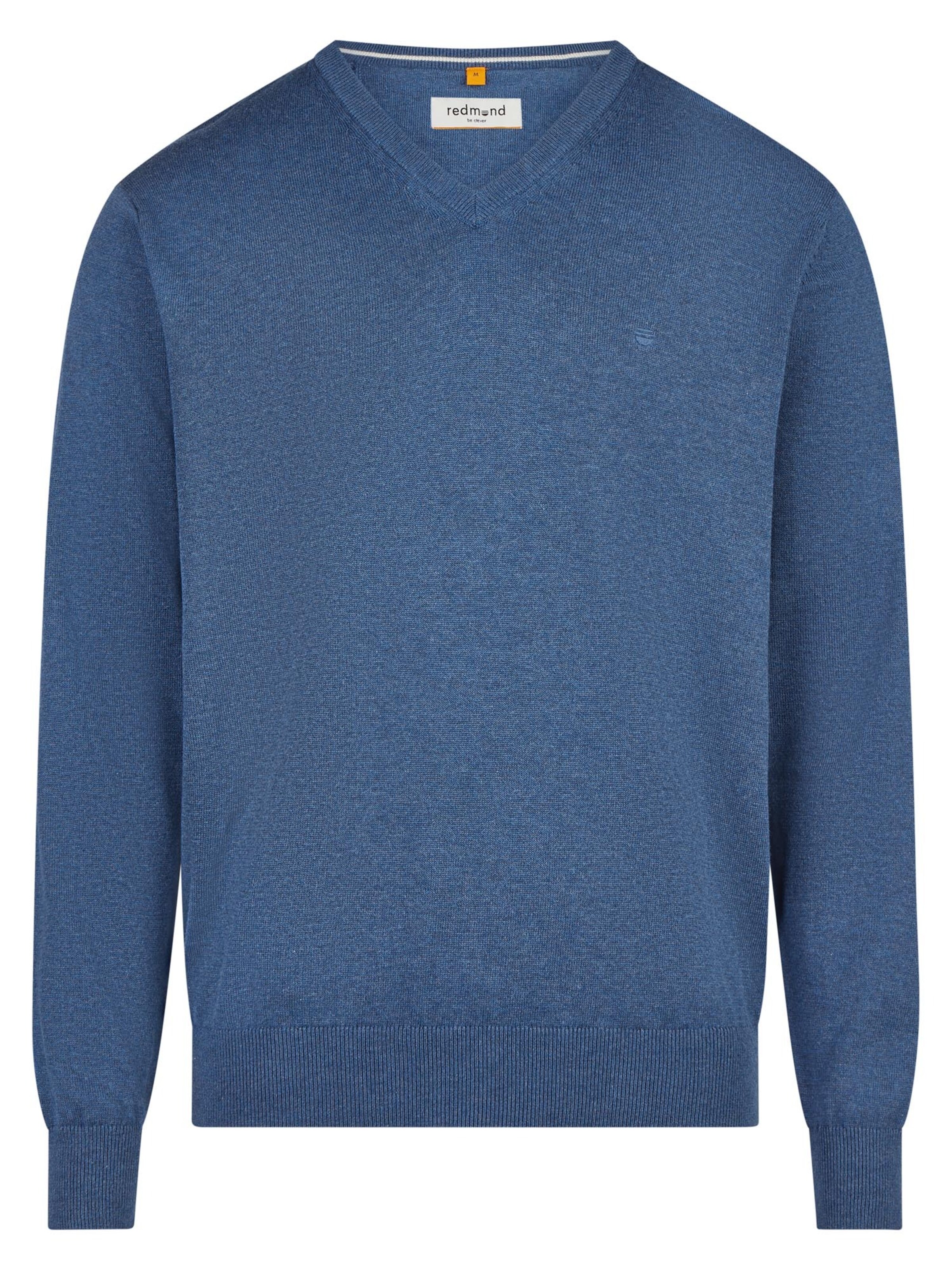 redmond Pullover 'Basic'‌‌‌‌‌‌‌ in Blau: Vorderseite