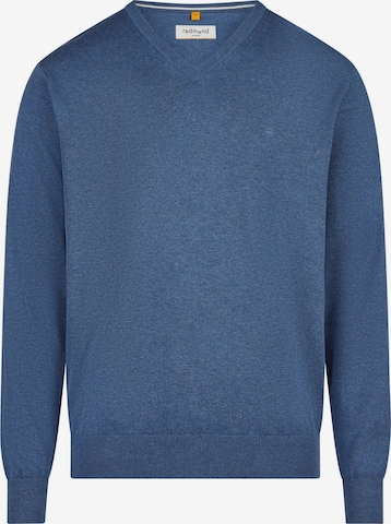 redmond Pullover 'Basic' in Blau: Vorderseite