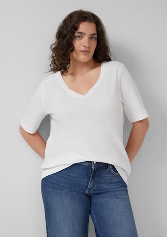 T-shirt s.Oliver en blanc : devant