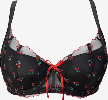 SugarShape Push-up Rintaliivi 'Belle' värissä musta: etupuoli