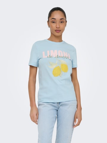 T-shirt 'ONLKITA' ONLY en bleu : devant