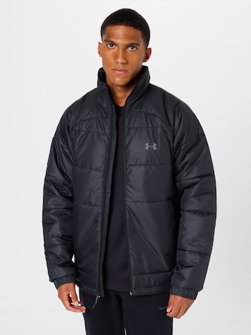 Veste de sport UNDER ARMOUR en noir : devant