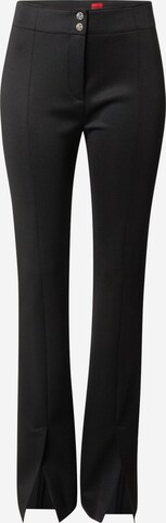 HUGO Flared Trousers 'Haylana' in Black: front